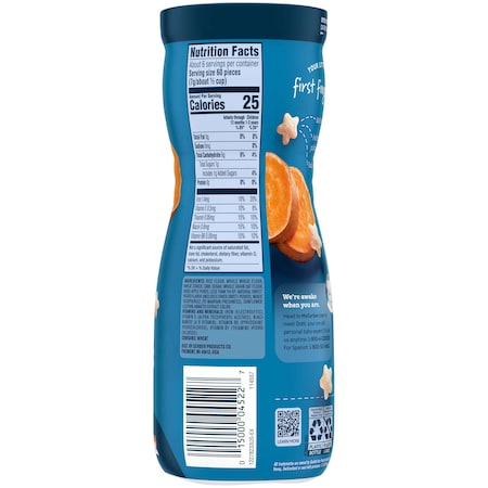 Gerber Gerber Puffs Sweet Potato Baby Snack 1.48 oz., PK6 00015000960100_